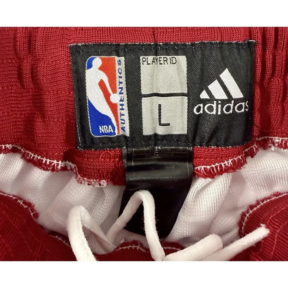 Cleveland Cavaliers NBA Adidas 2010-11 Authentic Game Shorts Size L Large White